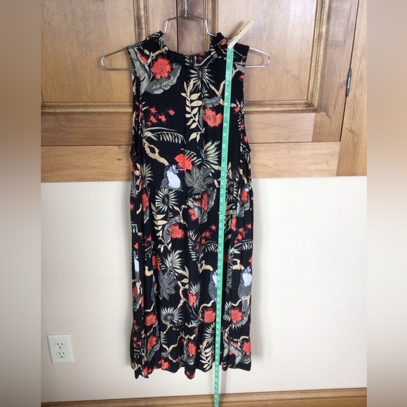 Kaktus rayon floral w/ toucan sundress - Picture 5 of 7